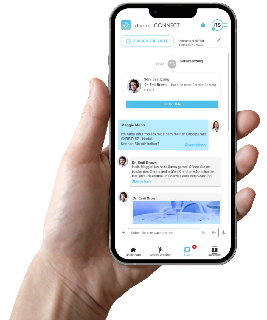 Bitnamic_Service_Chats_Smartphone