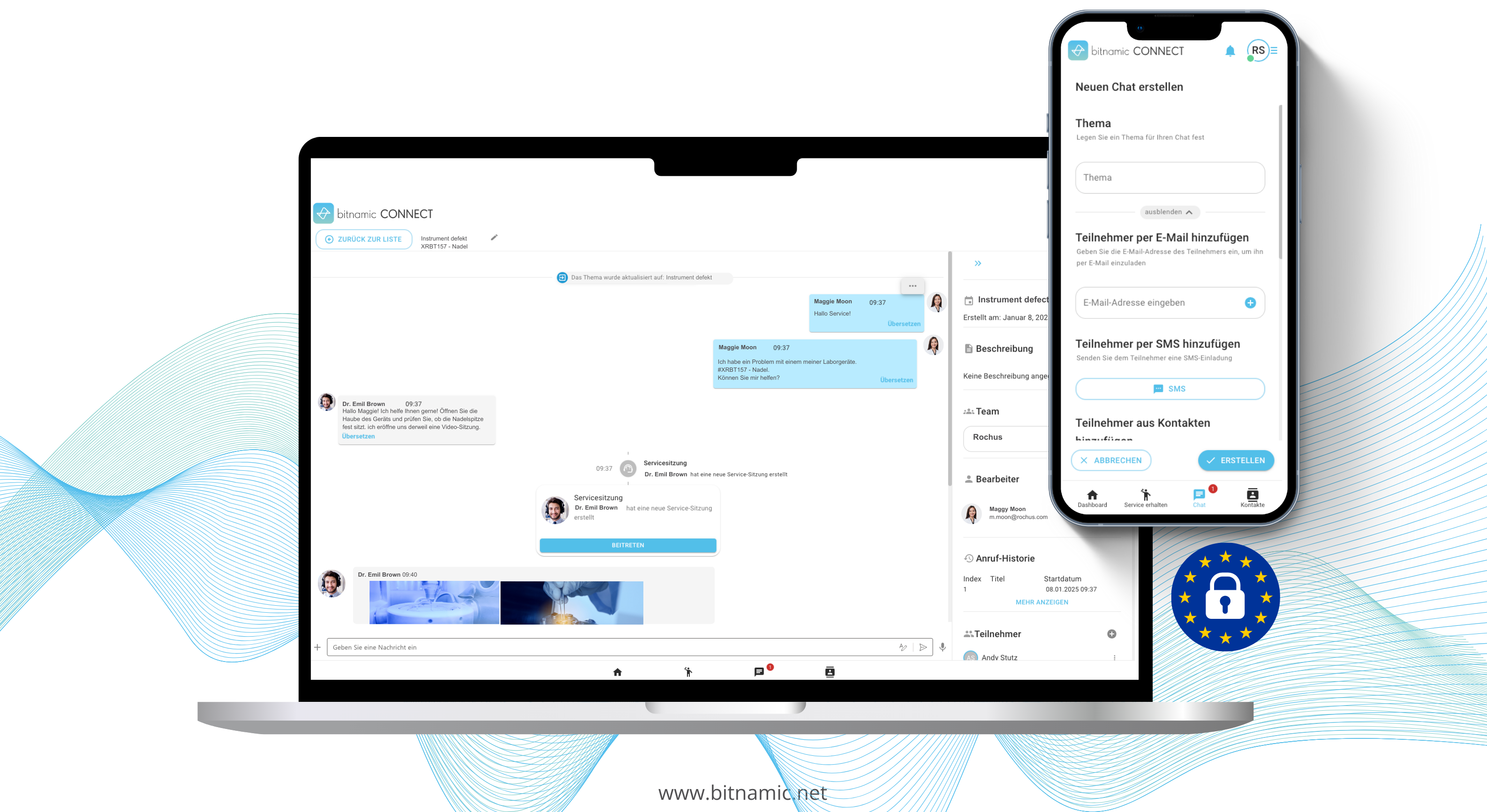 In Sekunden zum Service_bitnamic CONNECT Service Chats-1