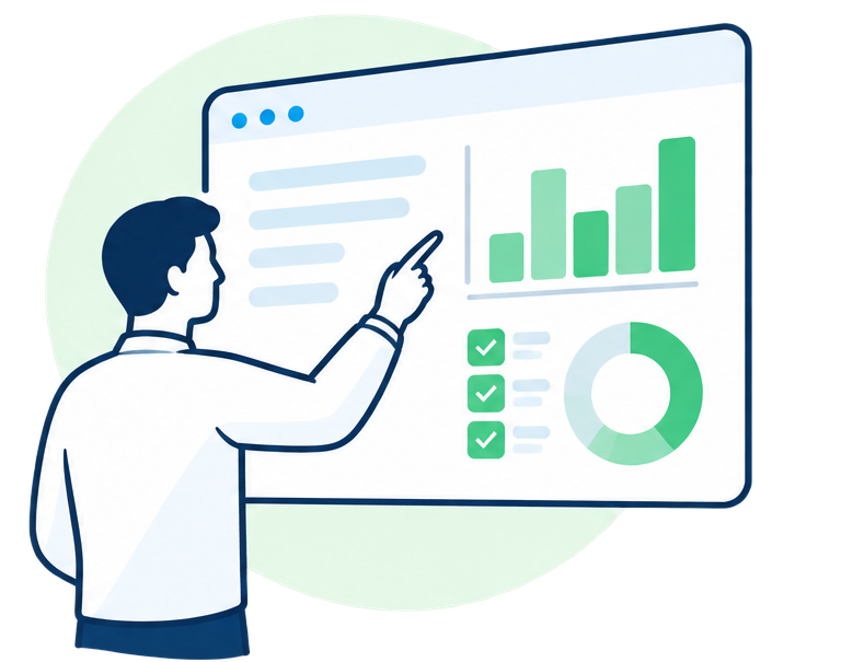 Digitalen Service weiterentwickeln Dashboard