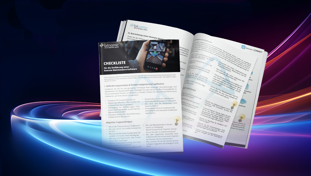 Checkliste mit Best Practices | Einführung Visual Support-Software