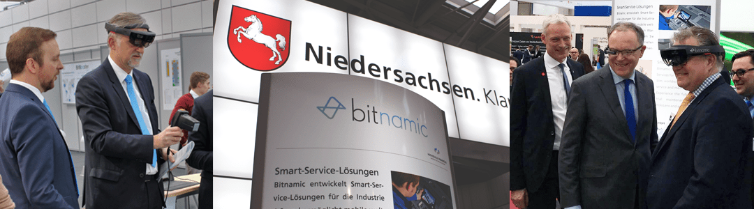 Prominent visitor at the CeBIT