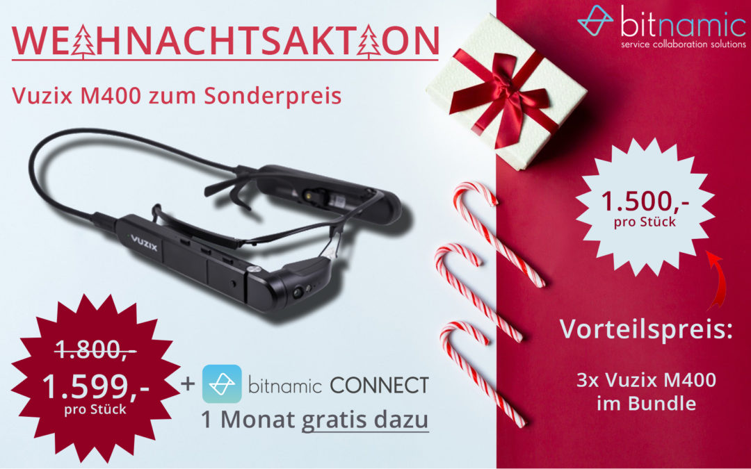 Bitnamic Weihnachtsaktion Vuzix M400 Datenbrille Sonderpreis
